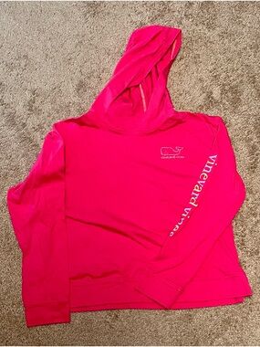 Vineyard Vines Girls Hot Pink Hoodie Sweatshirt